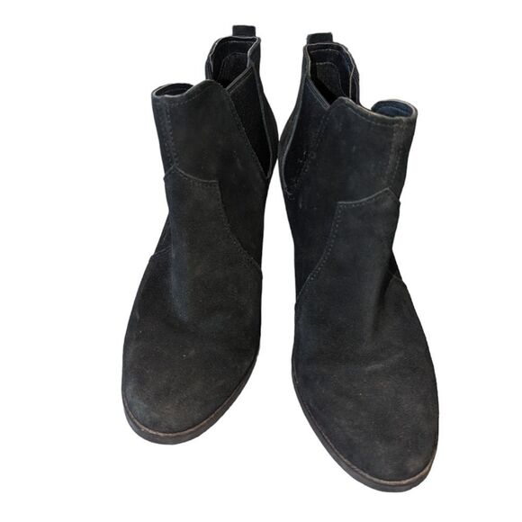 🛍️WOMENS BLACK  HEELED BOOTIES SIZE 6.5 - Picture 1 of 6
